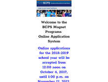 Tablet Screenshot of bcpsonlineapplication.com